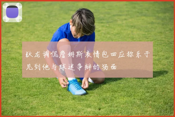 狄龙调侃詹姆斯表情包回应称乐于见到他与球迷争辩的场面